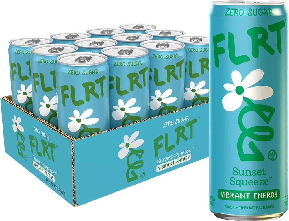 FLRT lata frontal mostrando etiqueta vibrante y sabor atrayente
