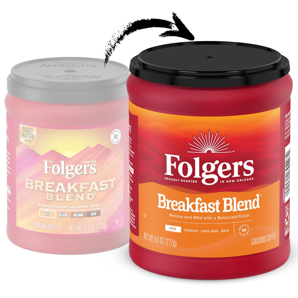 Folgers primer plano de la molienda que resalta textura uniforme y fácil extracción
