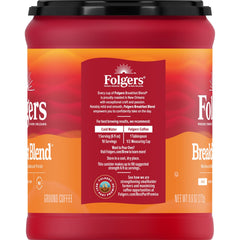 Folgers lata abierta con café molido listo para preparar, conveniencia diaria