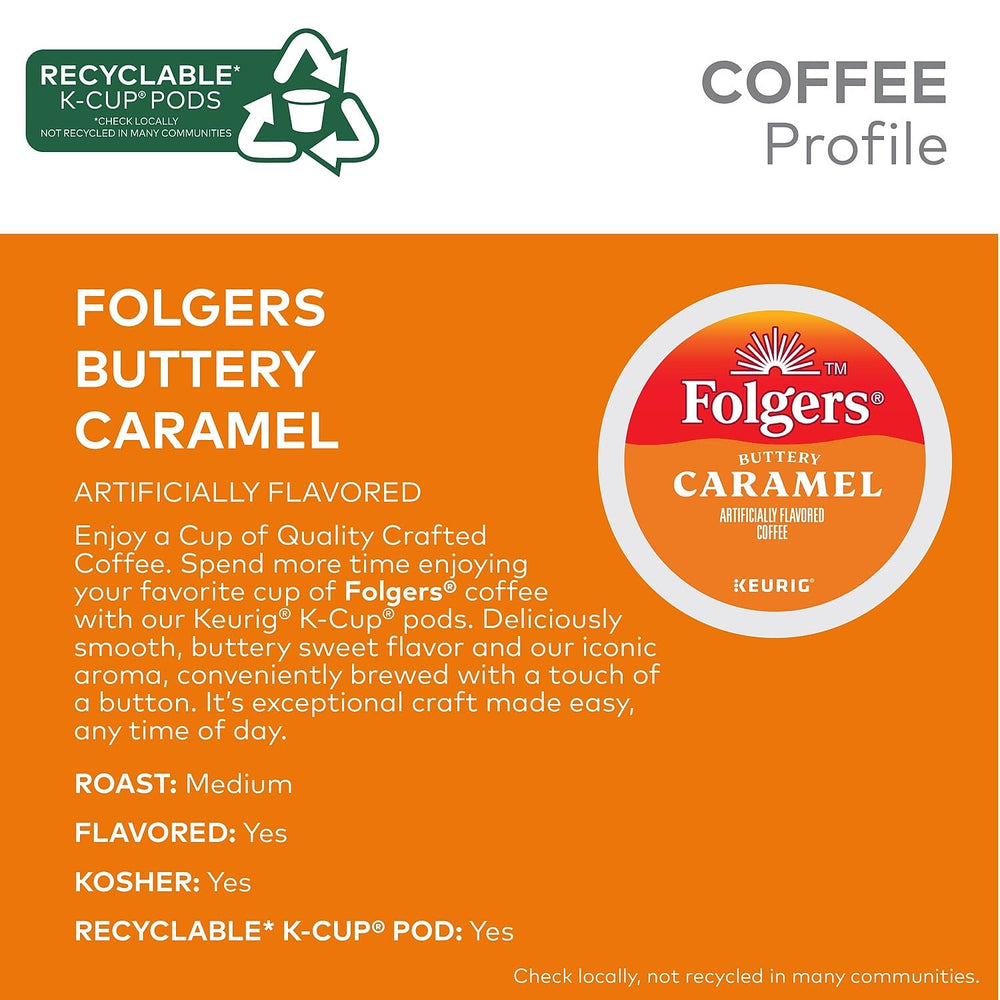 Escena de desayuno con Folgers Caramel Drizzle, encaja en rutinas diarias y reuniones