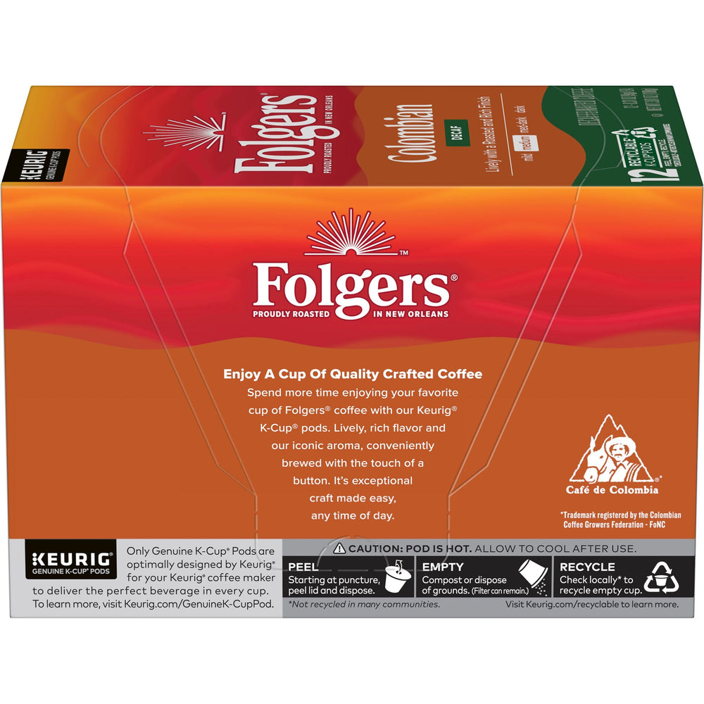 Folgers café servido en taza demostrando color y aroma equilibrado