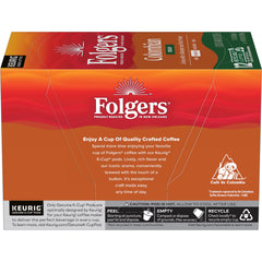 Folgers café servido en taza demostrando color y aroma equilibrado