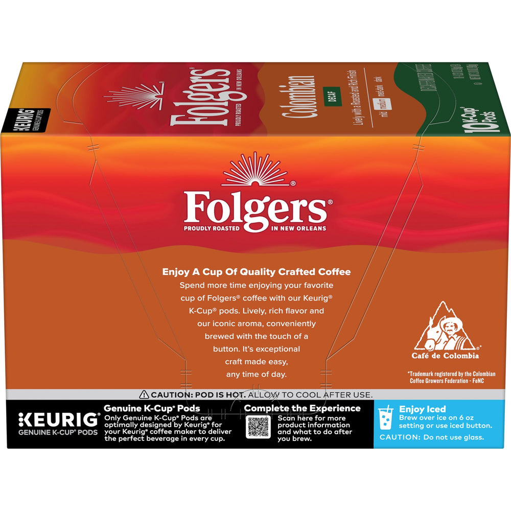 Cocina con paquete Folgers Colombia Decaf y taza, estilo de vida cotidiano