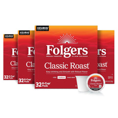 Folgers vista frontal del paquete grande mostrando cantidad y marca para abastecer