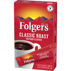 Folgers taza preparada en escena lifestyle que transmite sabor consistente