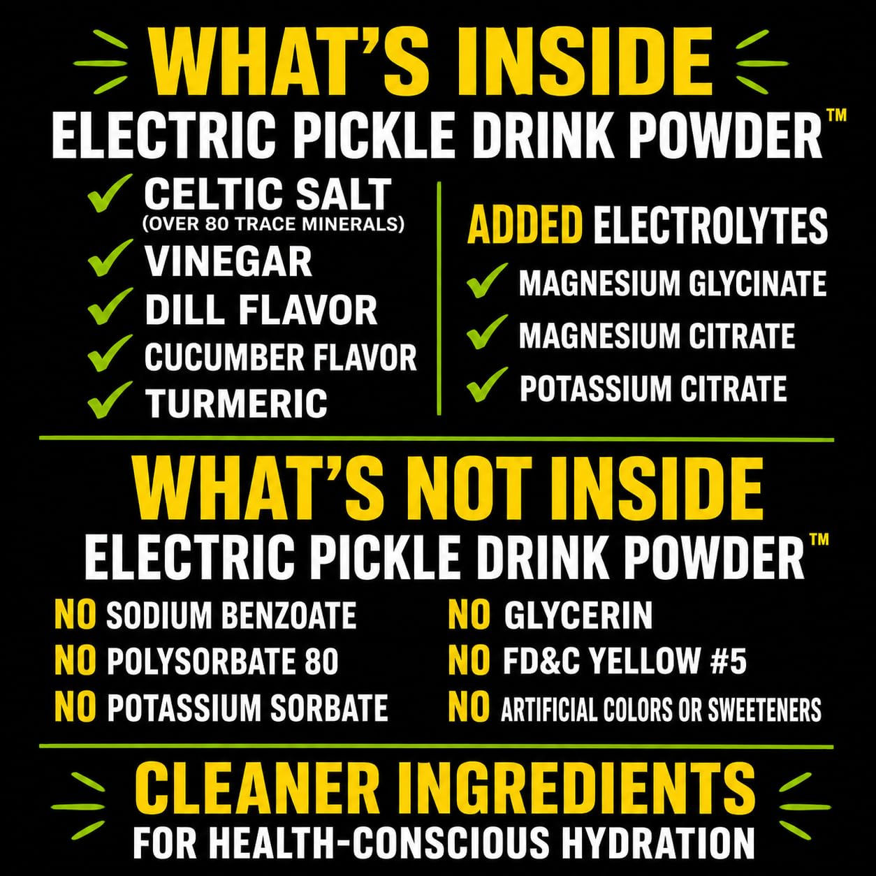 Food Crush etiqueta de ingredientes que resalta electrolitos y sin azúcar