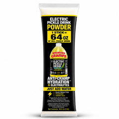 Food Crush empaque frontal muestra el stick pack y beneficio de preparar 64 oz