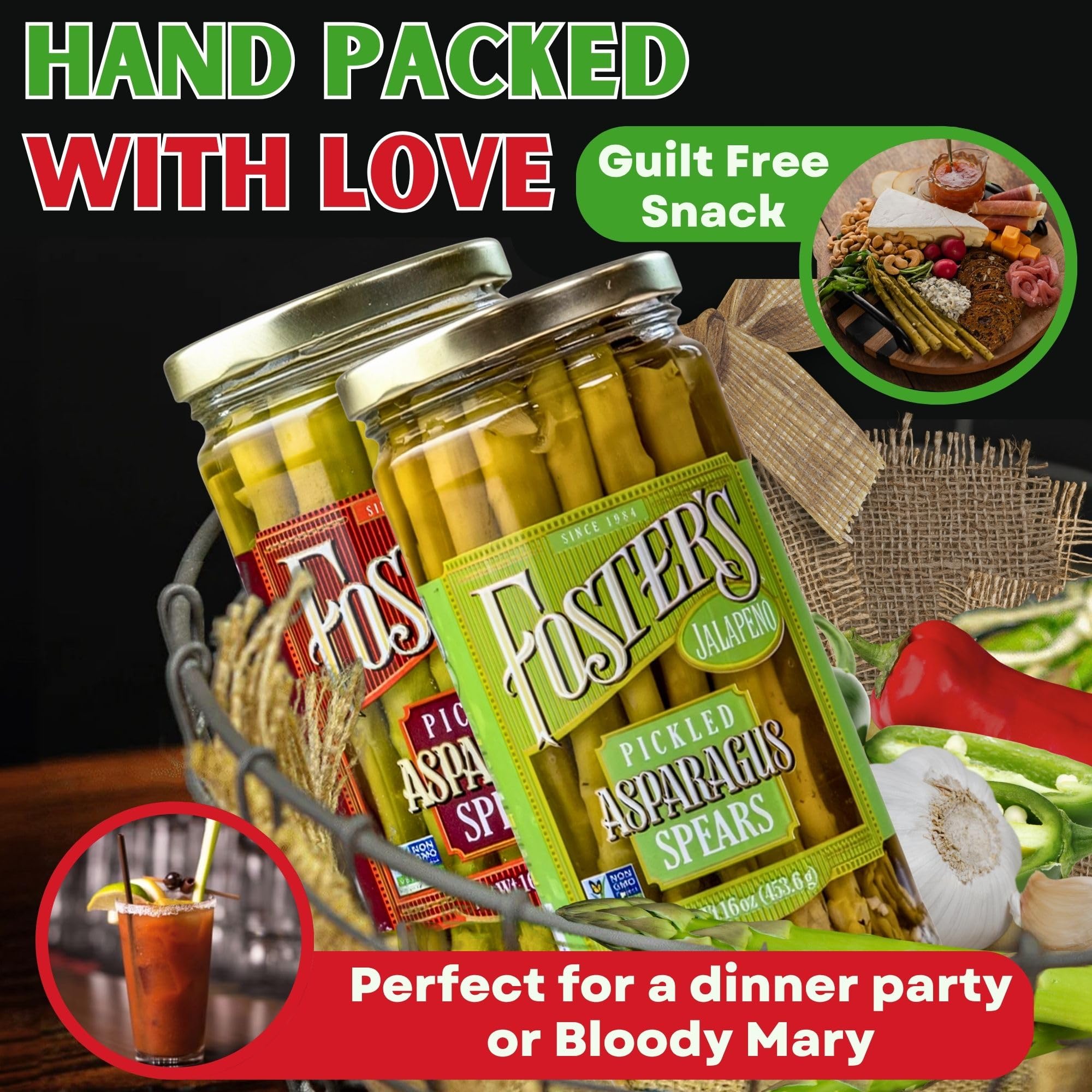 Foster's comparativa de tamaño 16oz mostrando porción práctica para cocina
