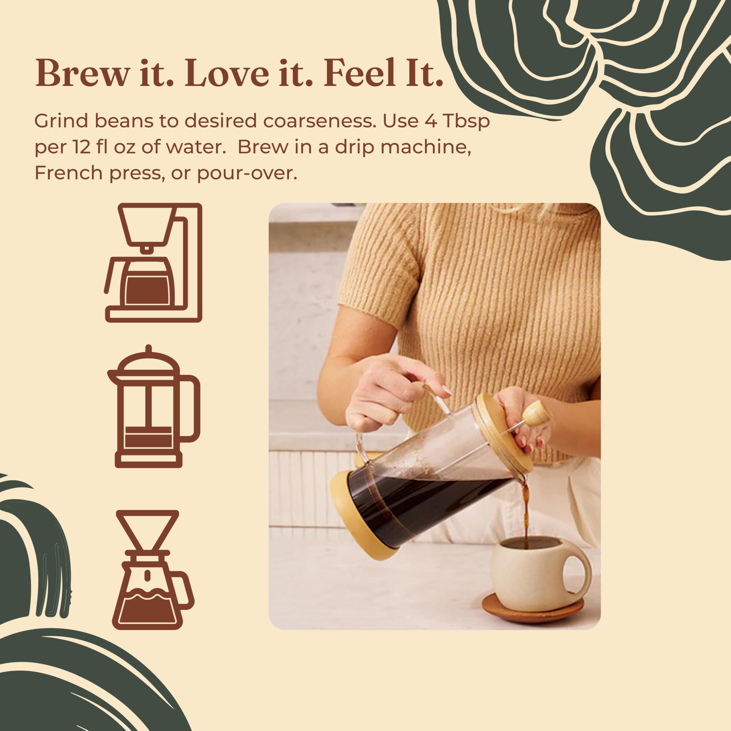 Four Sigmatic ingredientes: raíz de yacón y Lion’s Mane, comunica función prebiótica