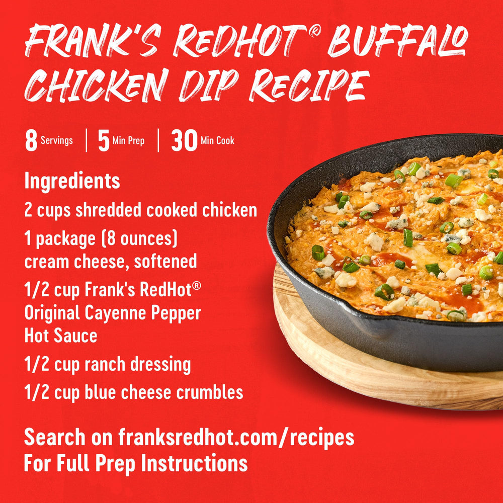 Frank's RedHot con pimientos cayena frescos, destaca ingrediente principal