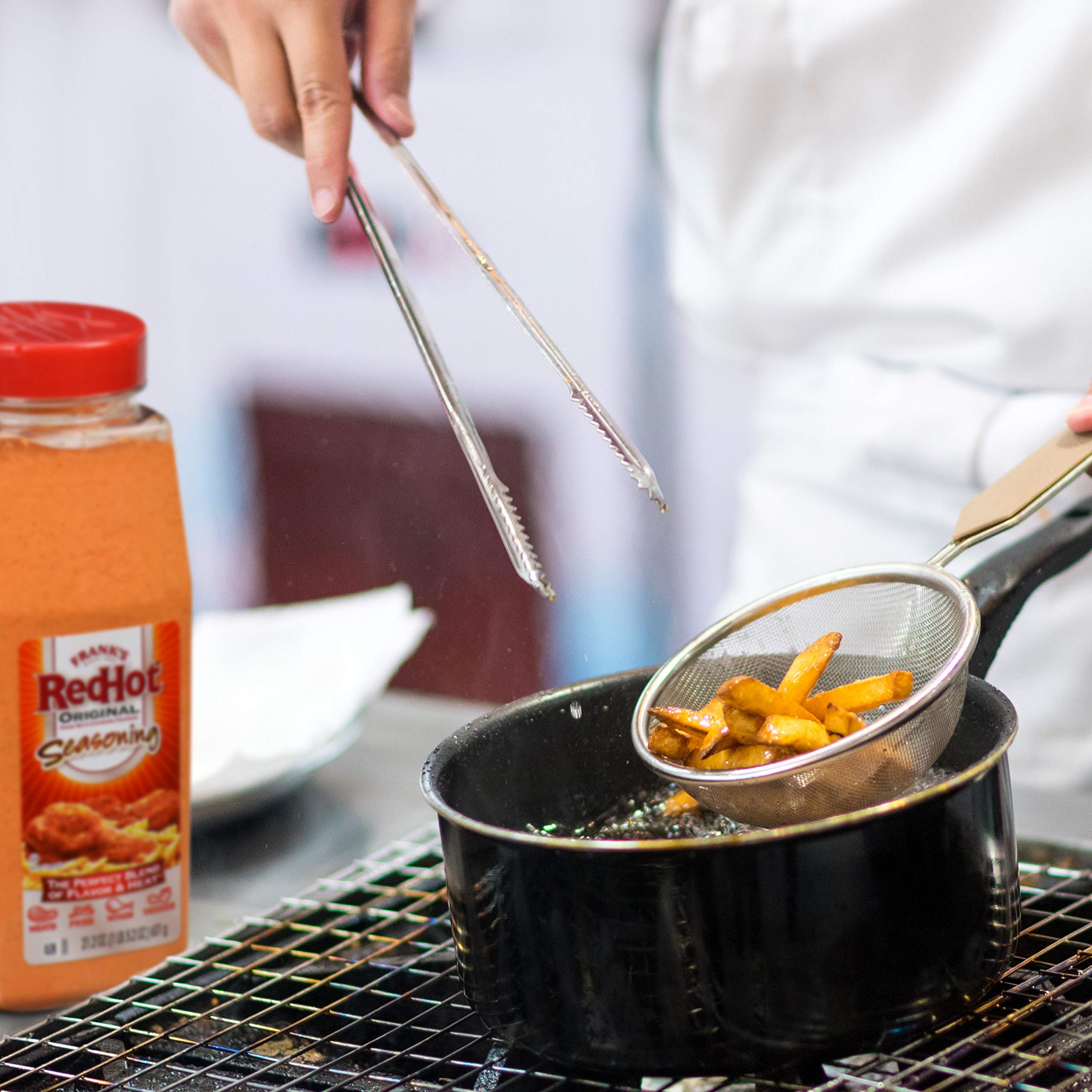 Frank's RedHot cuchara medidora con polvo listo para sazonar platos