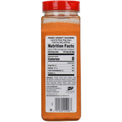 Frank's RedHot espolvoreado sobre alitas para sabor Buffalo sin humedad