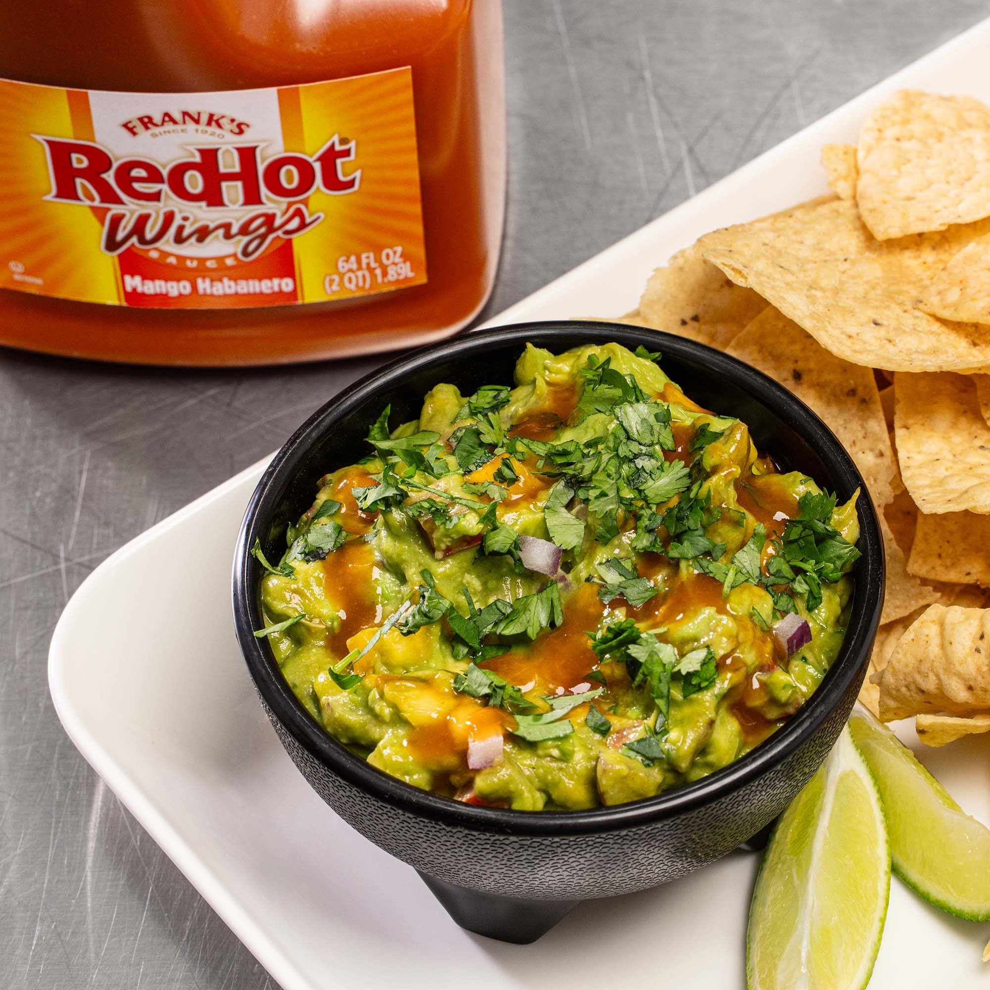 Frank's RedHot comparación de tamaño para estimar porciones y rendimiento