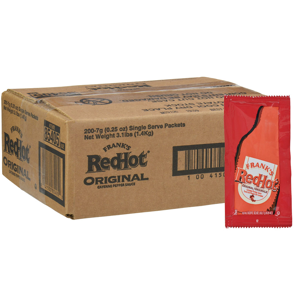 Frank's RedHot sobre frontal mostrando marca y conveniencia