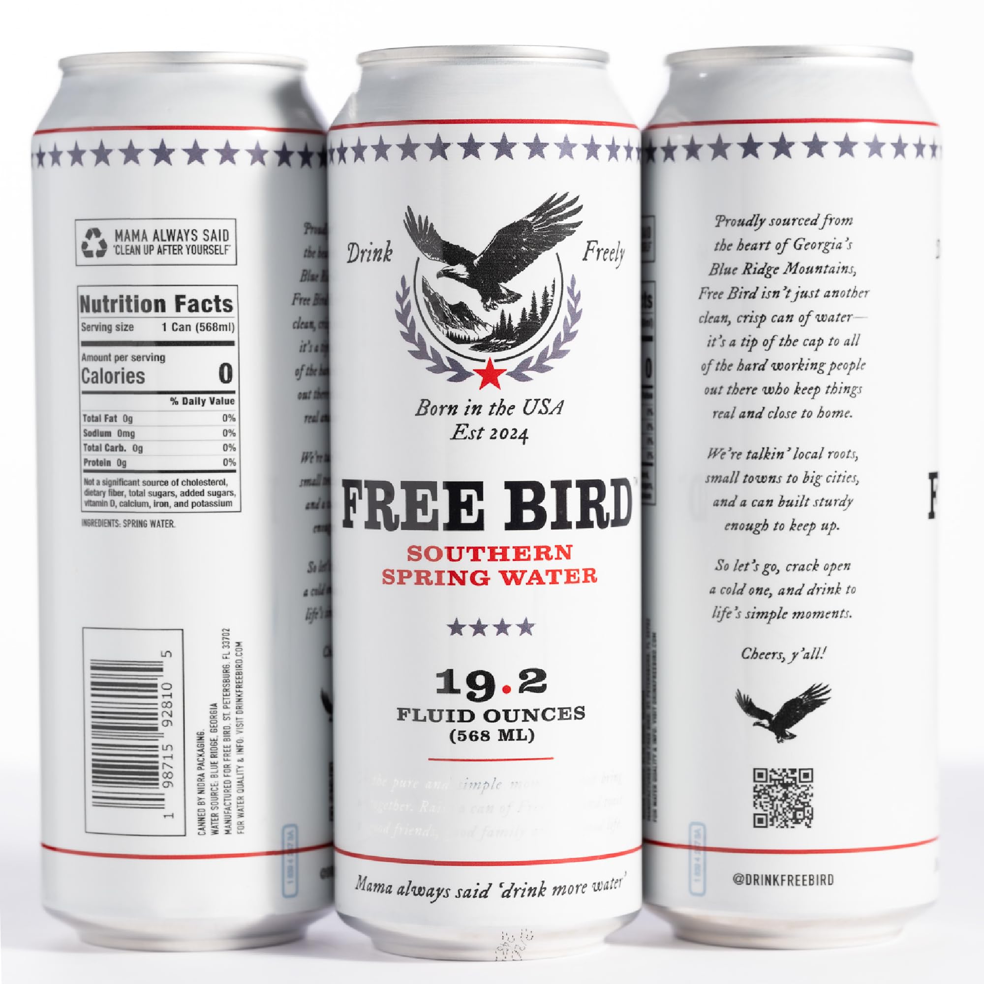 Free Bird primer plano de la textura del aluminio que mantiene el agua fría