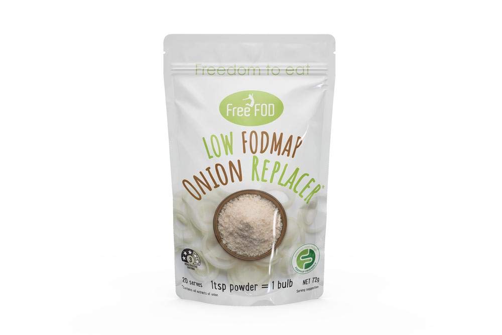 FreeFOD envase frontal 72g mostrando etiqueta clara y beneficio Low FODMAP