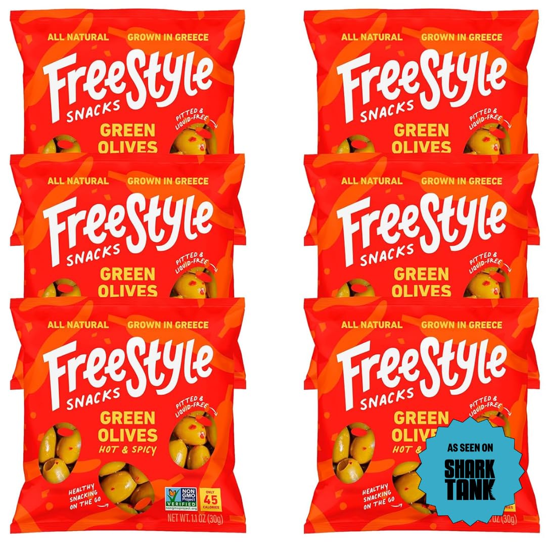 Freestyle Snacks frente del empaque mostrando 6 unidades y conveniencia