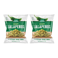 Fresh Gourmet empaque frontal que muestra jalapeños crujientes y frescura