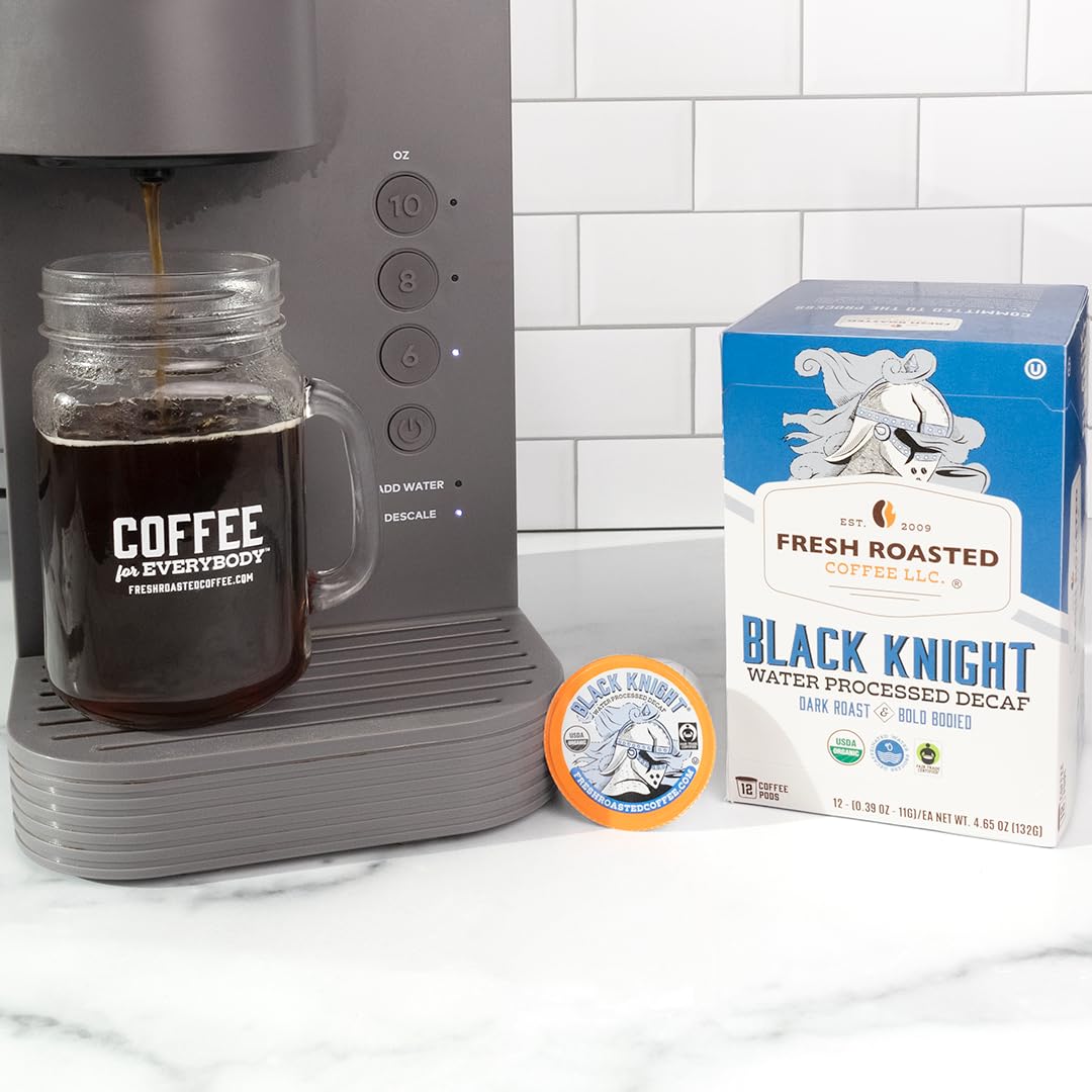 Fresh Roasted Coffee disposición de 24 cápsulas listos para uso y almacenaje práctico