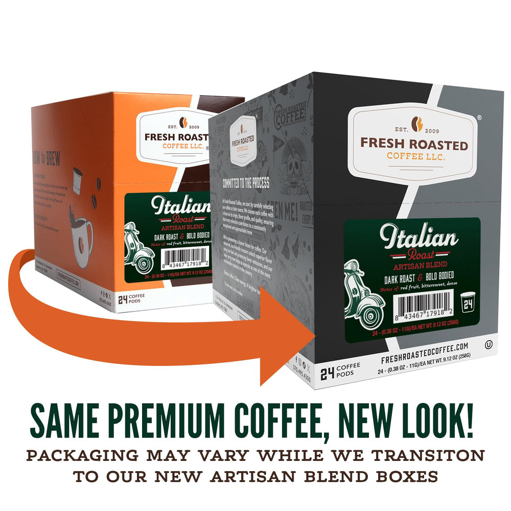 Fresh Roasted Coffee cápsula K-Cup en primer plano para preparación fácil