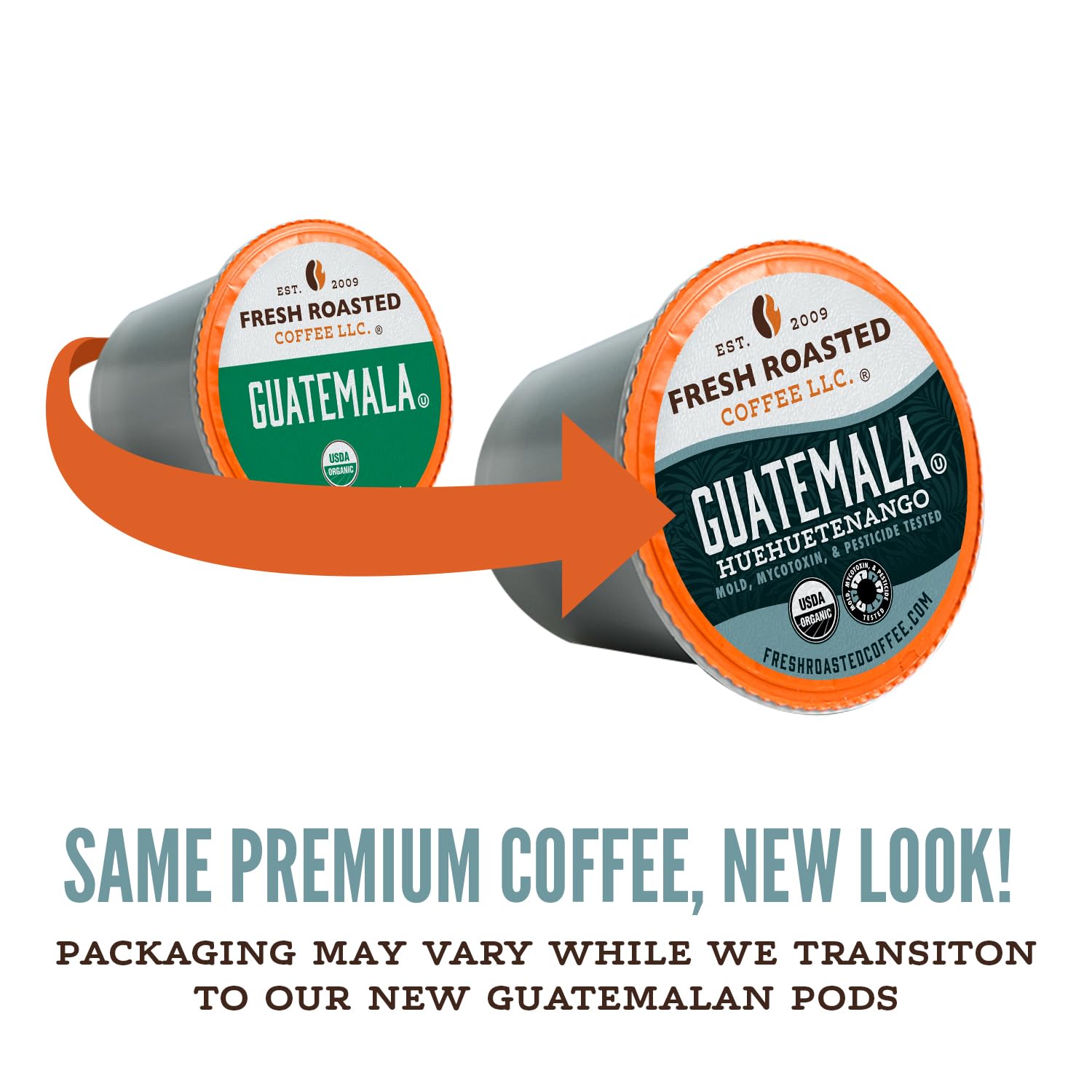 Fresh Roasted Coffee cápsula insertada en Keurig para extracción rápida y consistente