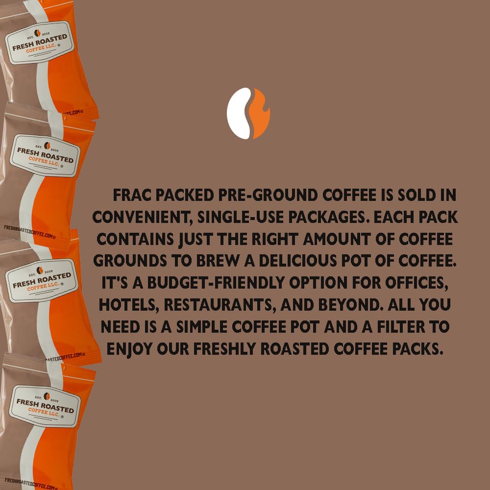 Fresh Roasted Coffee comparación de tamaño del sobre para escala práctica