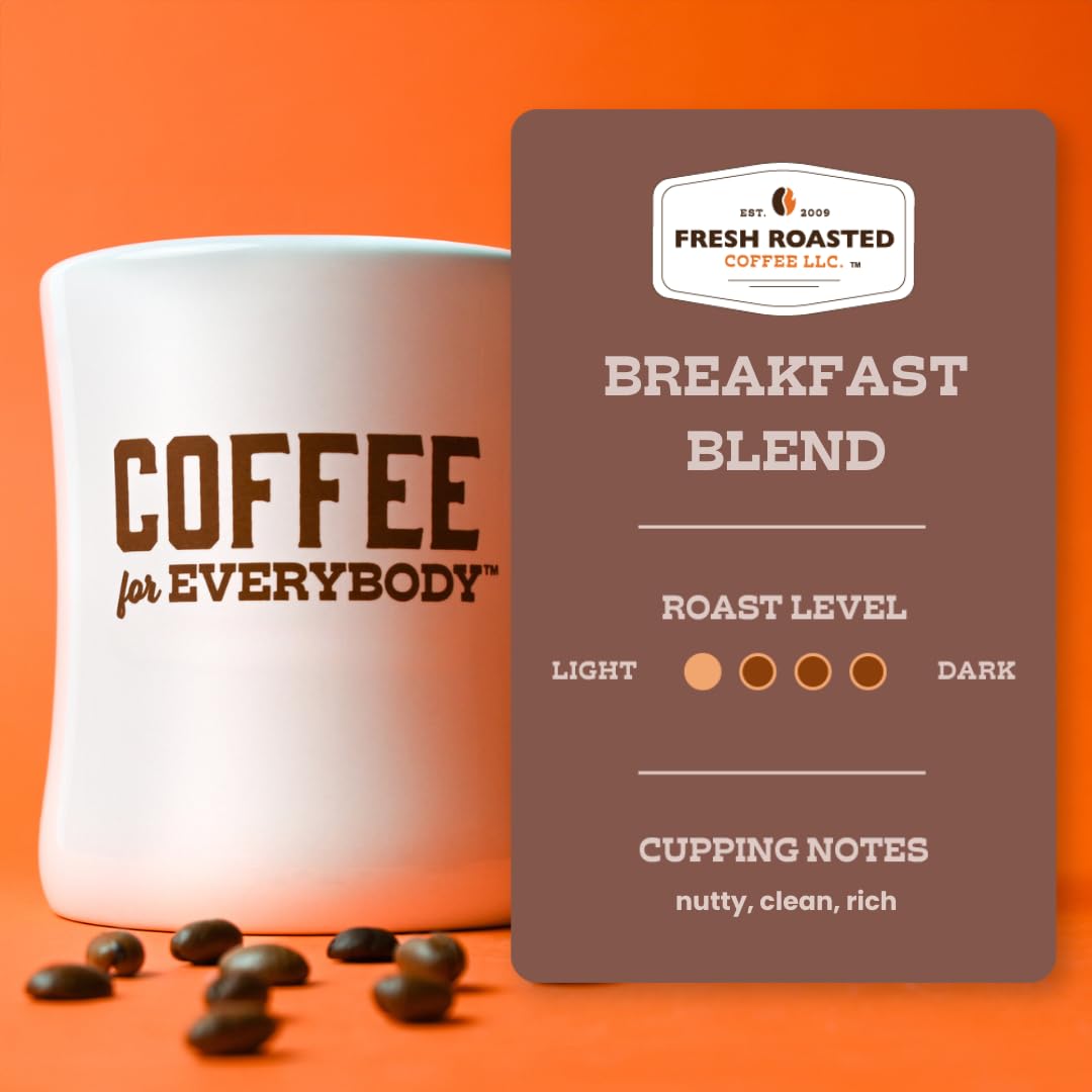 Fresh Roasted Coffee caja abierta junto a 96 cápsulas para comparar tamaño y cantidad