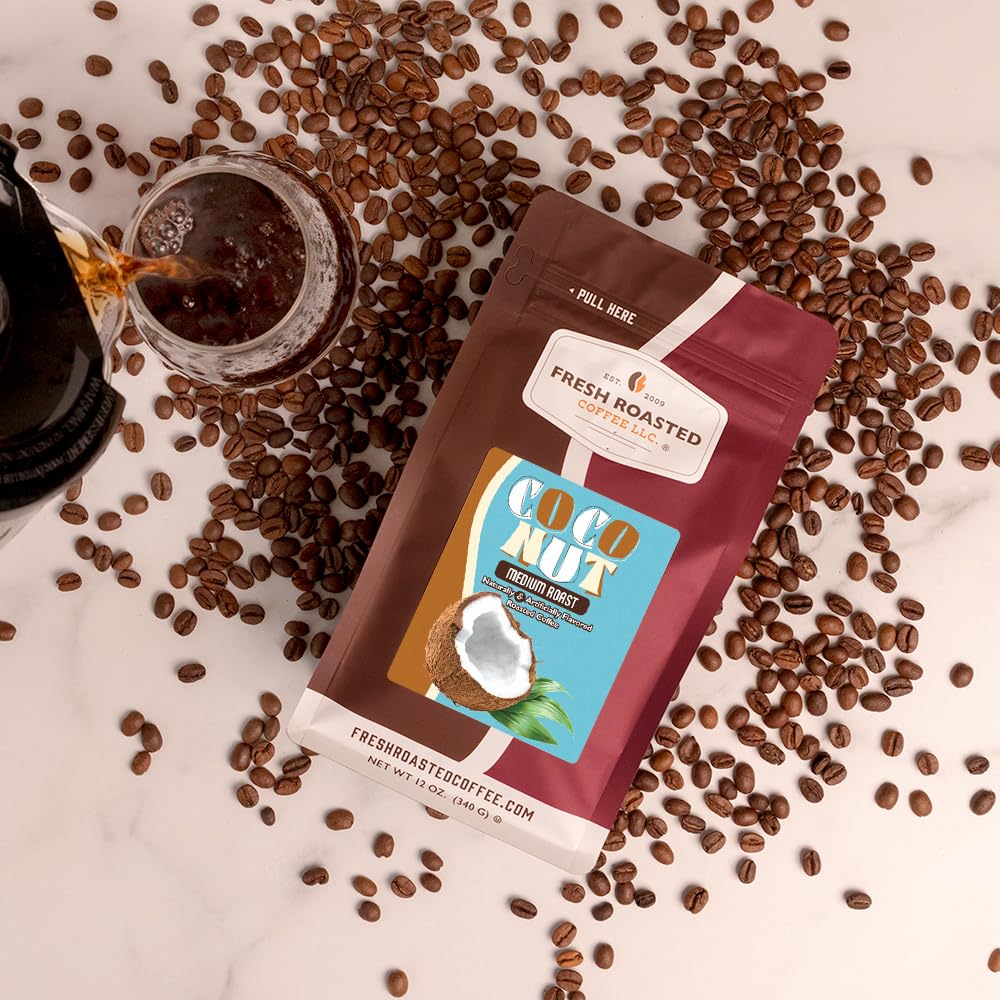 Fresh Roasted Coffee producto ambientado en cocina moderna lifestyle
