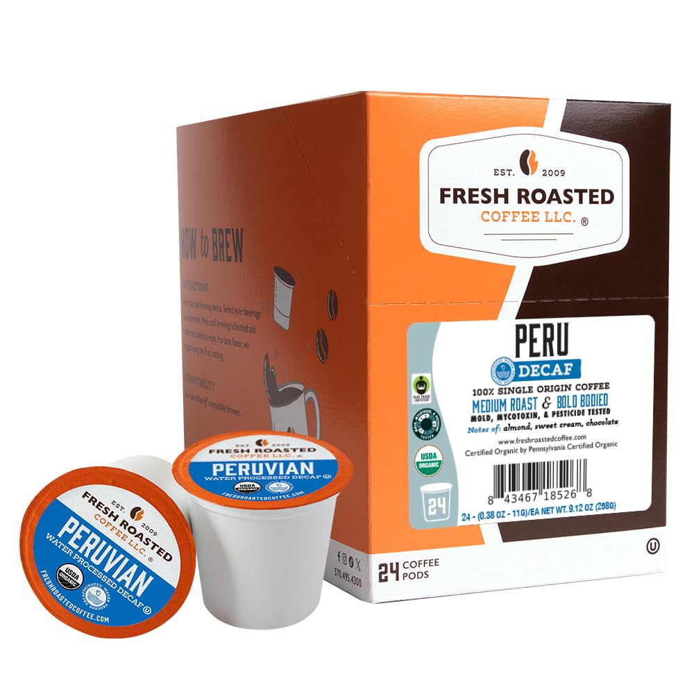 Fresh Roasted Coffee vista frontal del empaque que transmite confianza