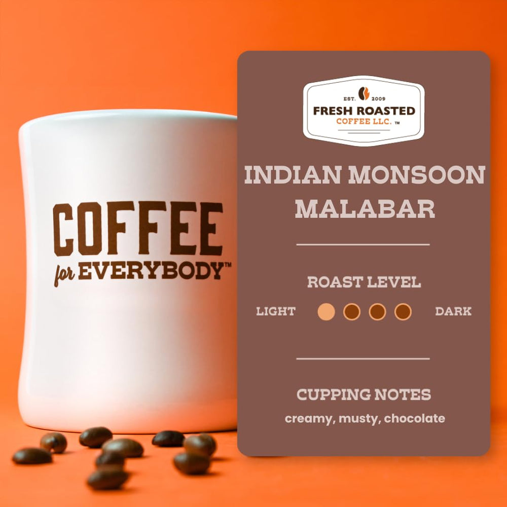 Fresh Roasted Coffee taza servida revela cuerpo cremoso y aroma invitante