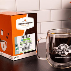 Fresh Roasted Coffee textura de la molienda que aporta extracción uniforme