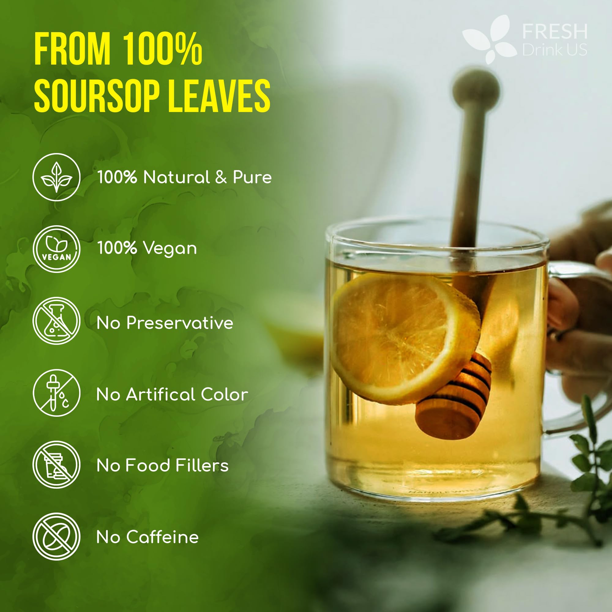 FRESHDRINKUS bolsita en taza infusión lista para beber sin cafeína