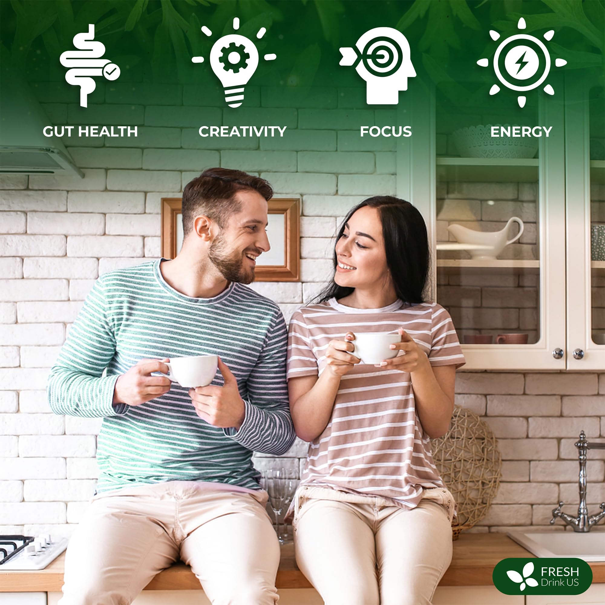 FreshDrinkUS envase al lado de una regla para comparar tamaño y cantidad