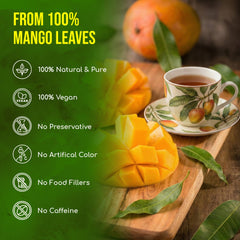 FRESHDRINKUS textura de hojas de mango molidas que conserva aroma natural