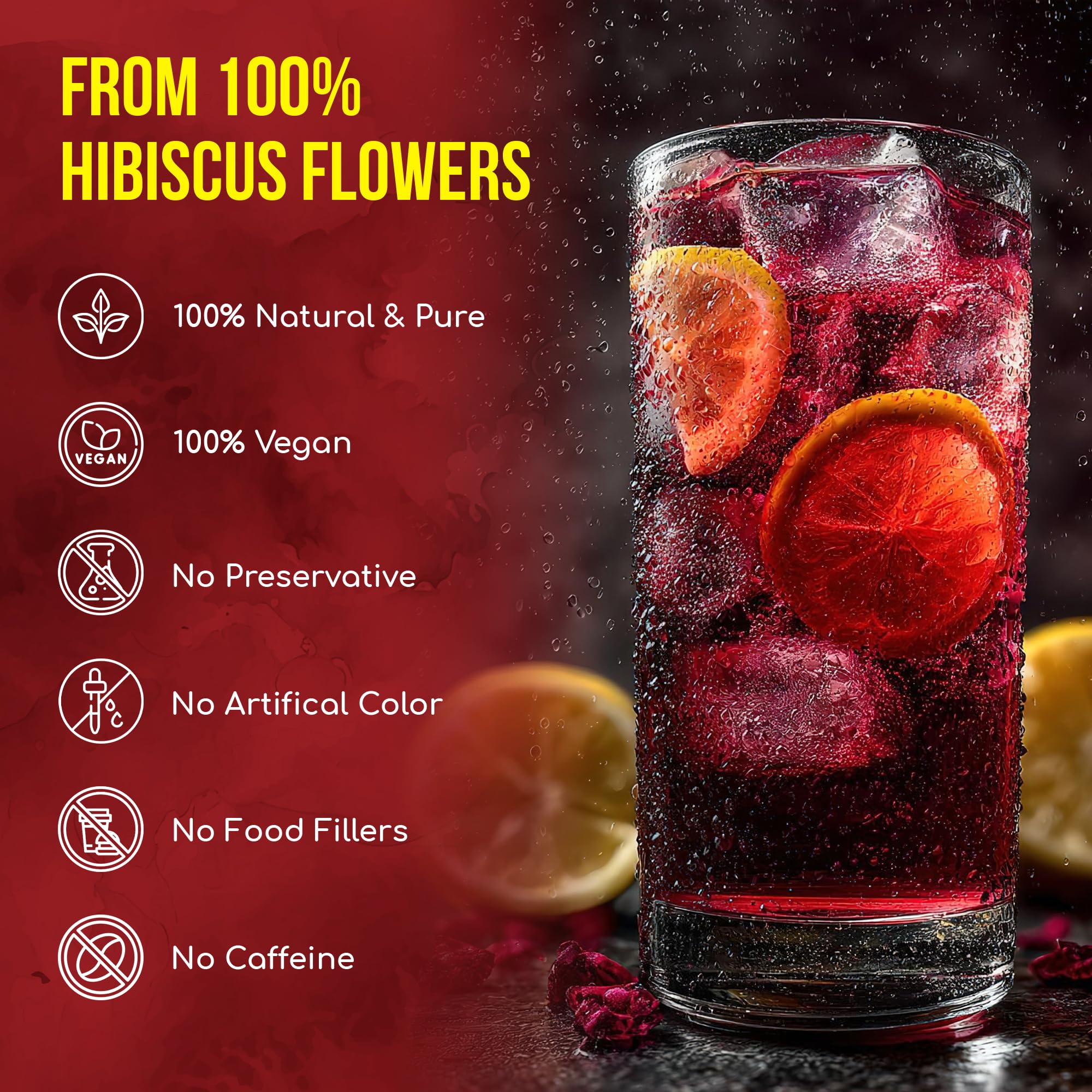 FRESHDRINKUS infusión en taza mostrando color rojo rubí y vapor