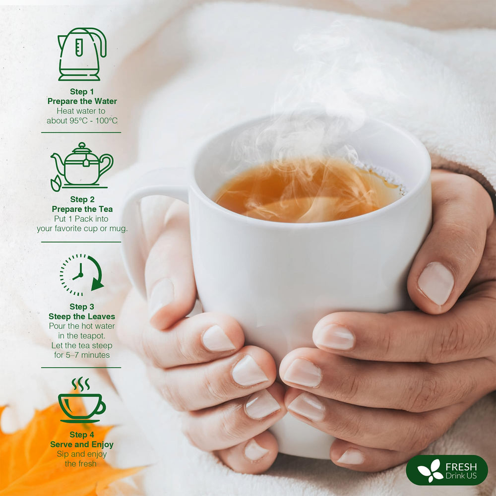 FreshDrinkUS vaso con té frío e hielo listo para beber en verano