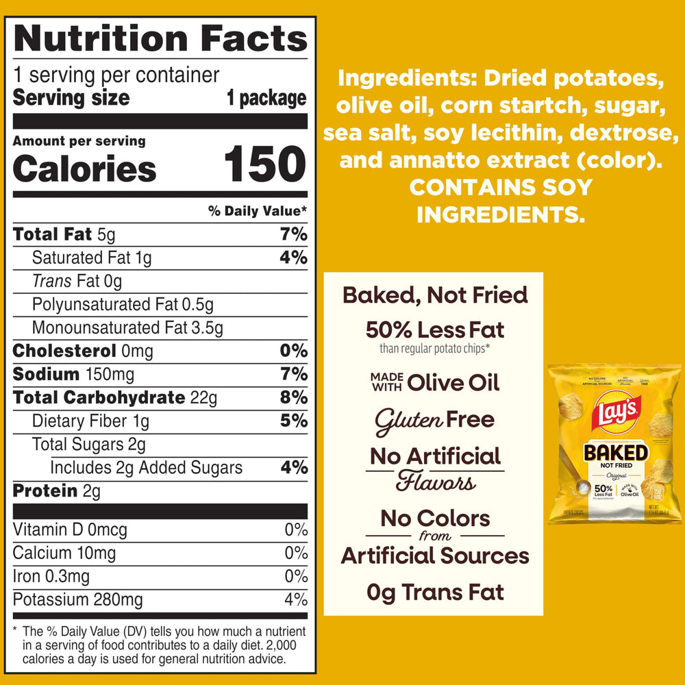 Frito Lay detalle aceite de oliva resaltando horneado saludable