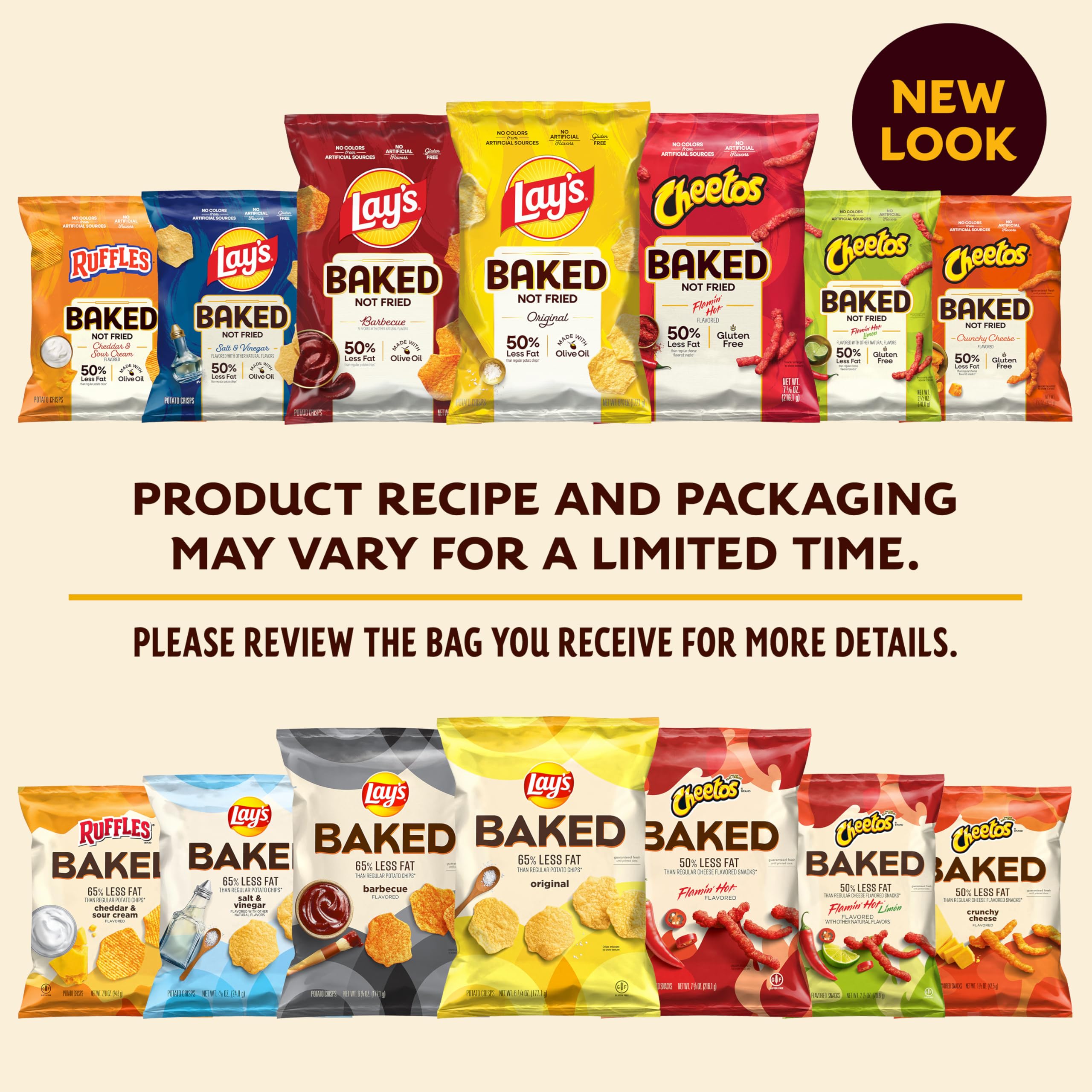 Frito Lay bolsa en mano para comparar tamaño y porción práctica