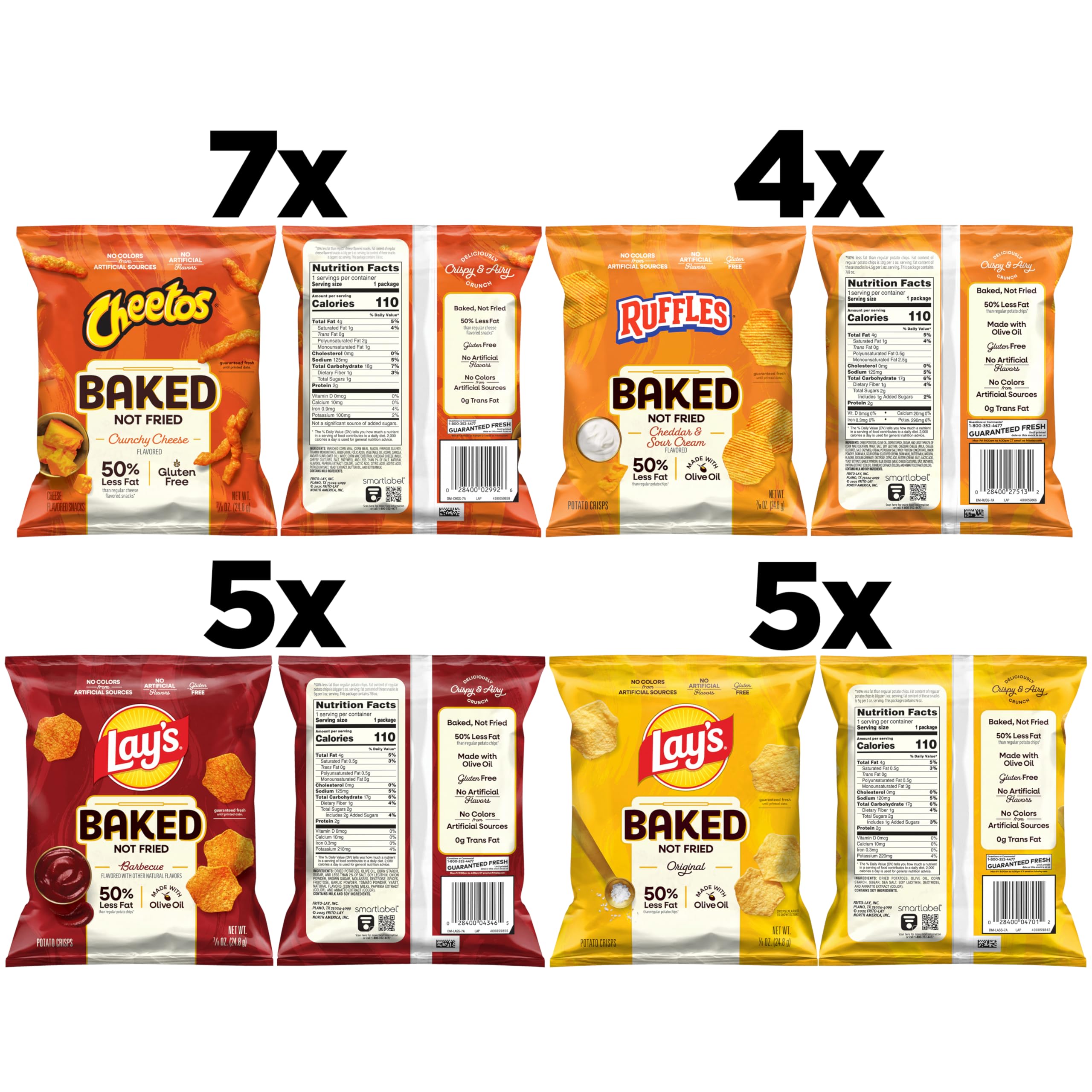 Frito-Lay cerca de etiqueta nutricional, información clara para elegir