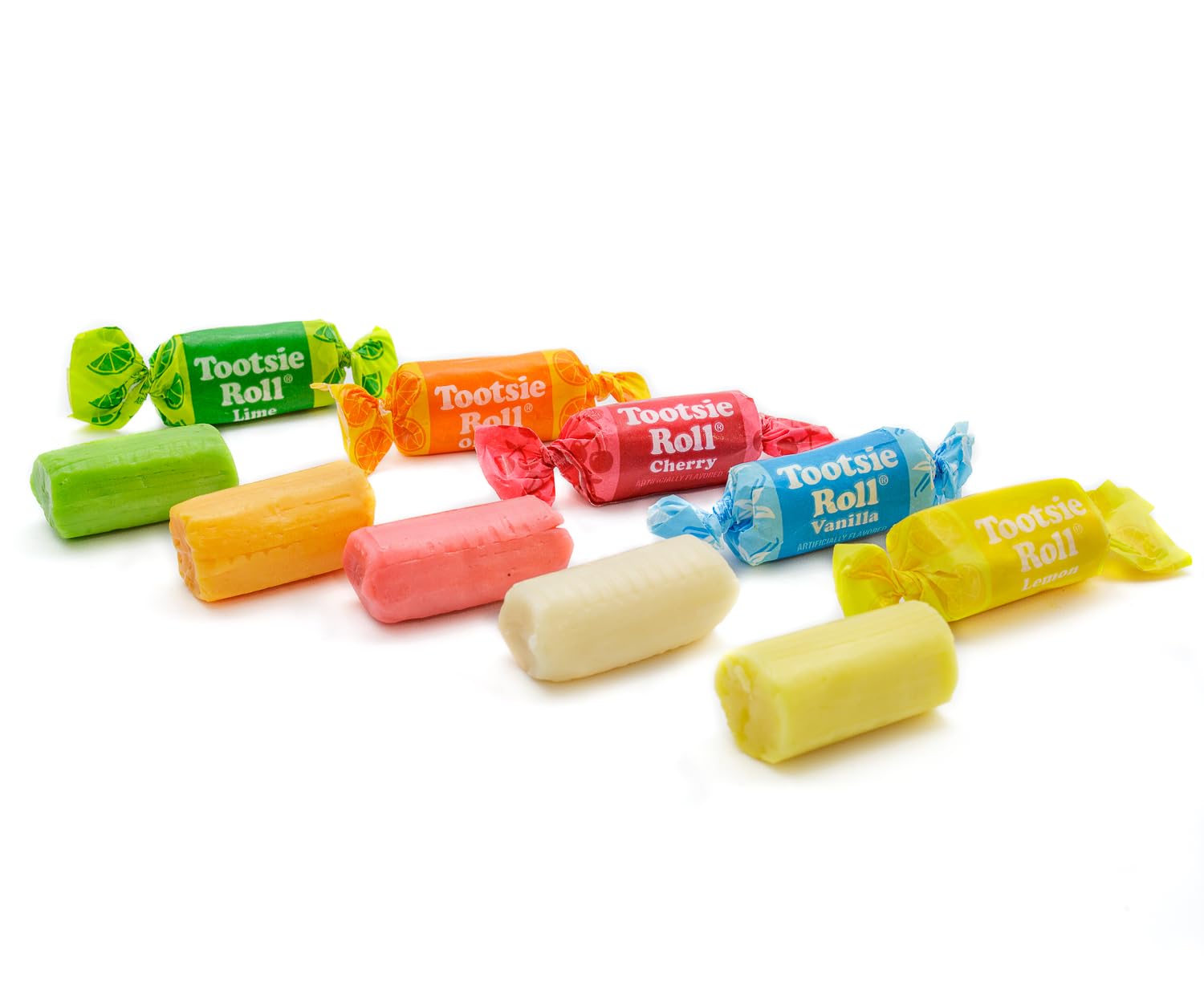 FRUIT CHEWS caramelos en bol para fiesta, presentación lista para eventos