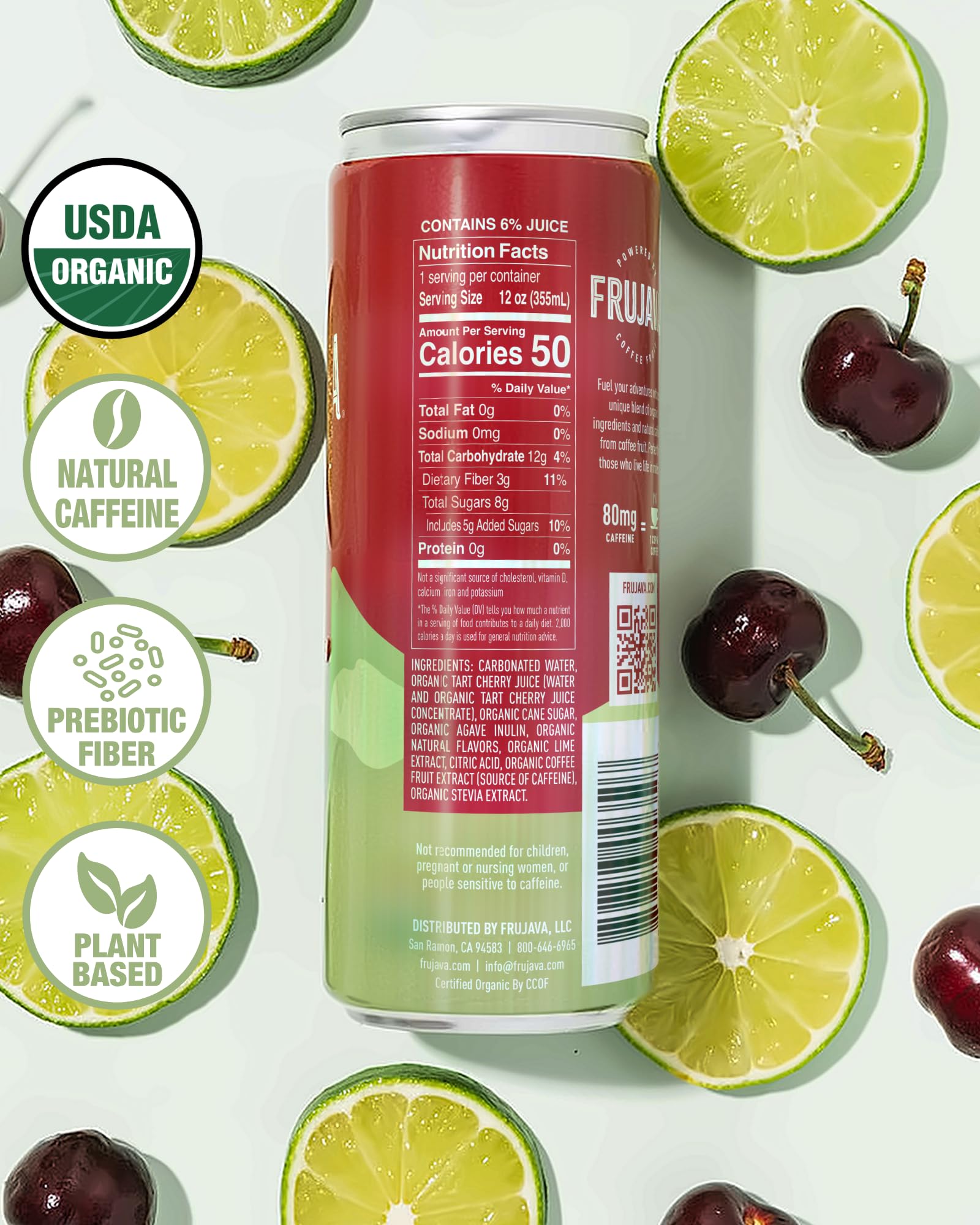 Frujava lata Sunrise Strawberry Lemonade detalle de diseño y tono refrescante