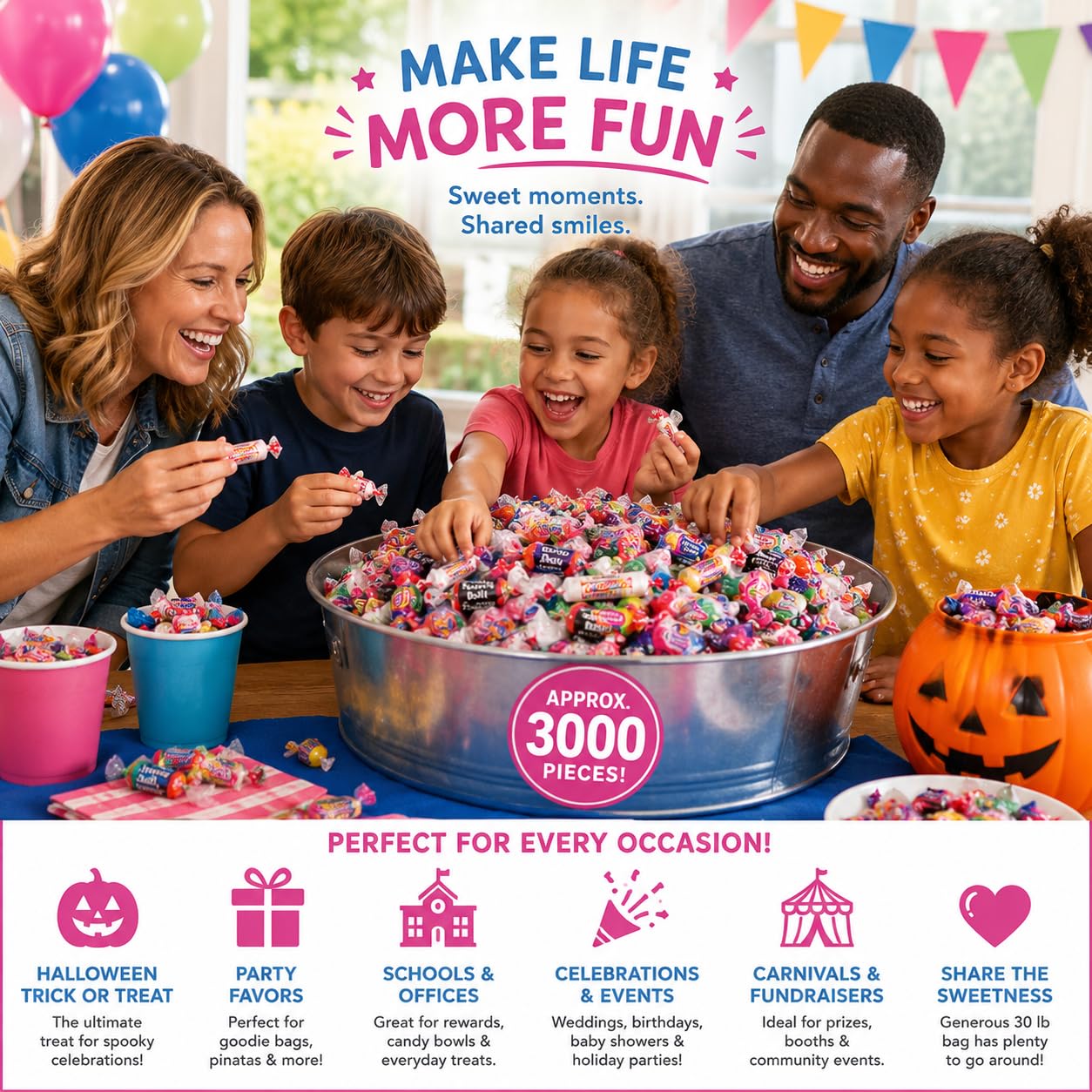 Fun Express bol de dulces en fiesta aporta colores y opciones