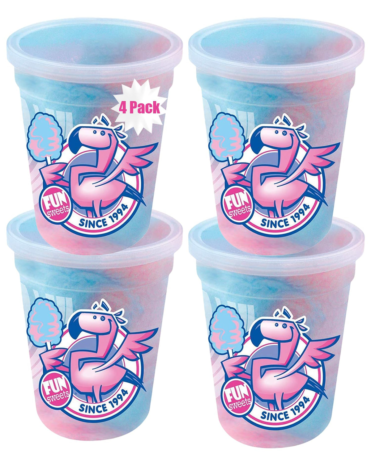 Fun Sweets frente del pack mostrando colores y envases listos para fiesta
