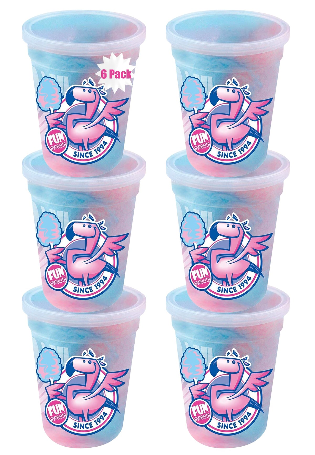 Fun Sweets tubo frontal mostrando la presentación 1.5 oz y facilidad de servir