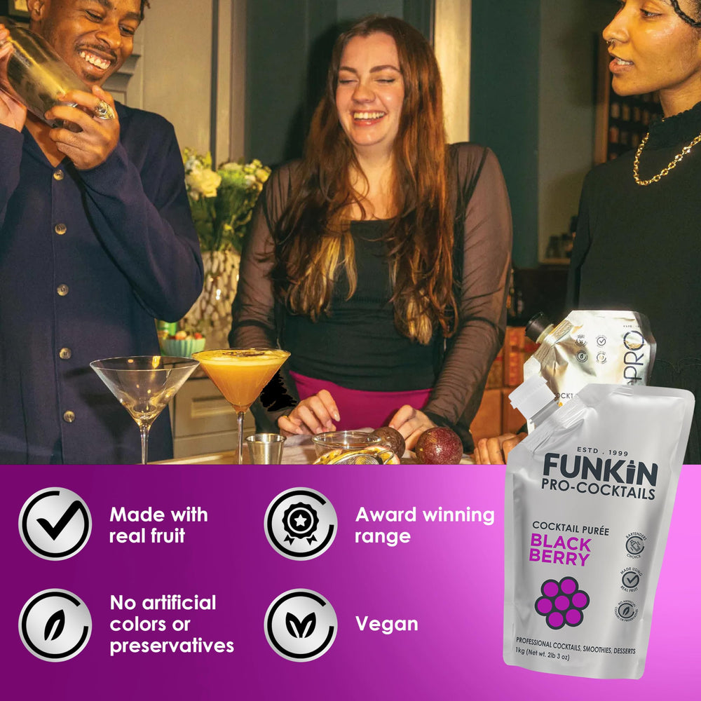 Funkin puré como topping en postre resaltando sabor auténtico