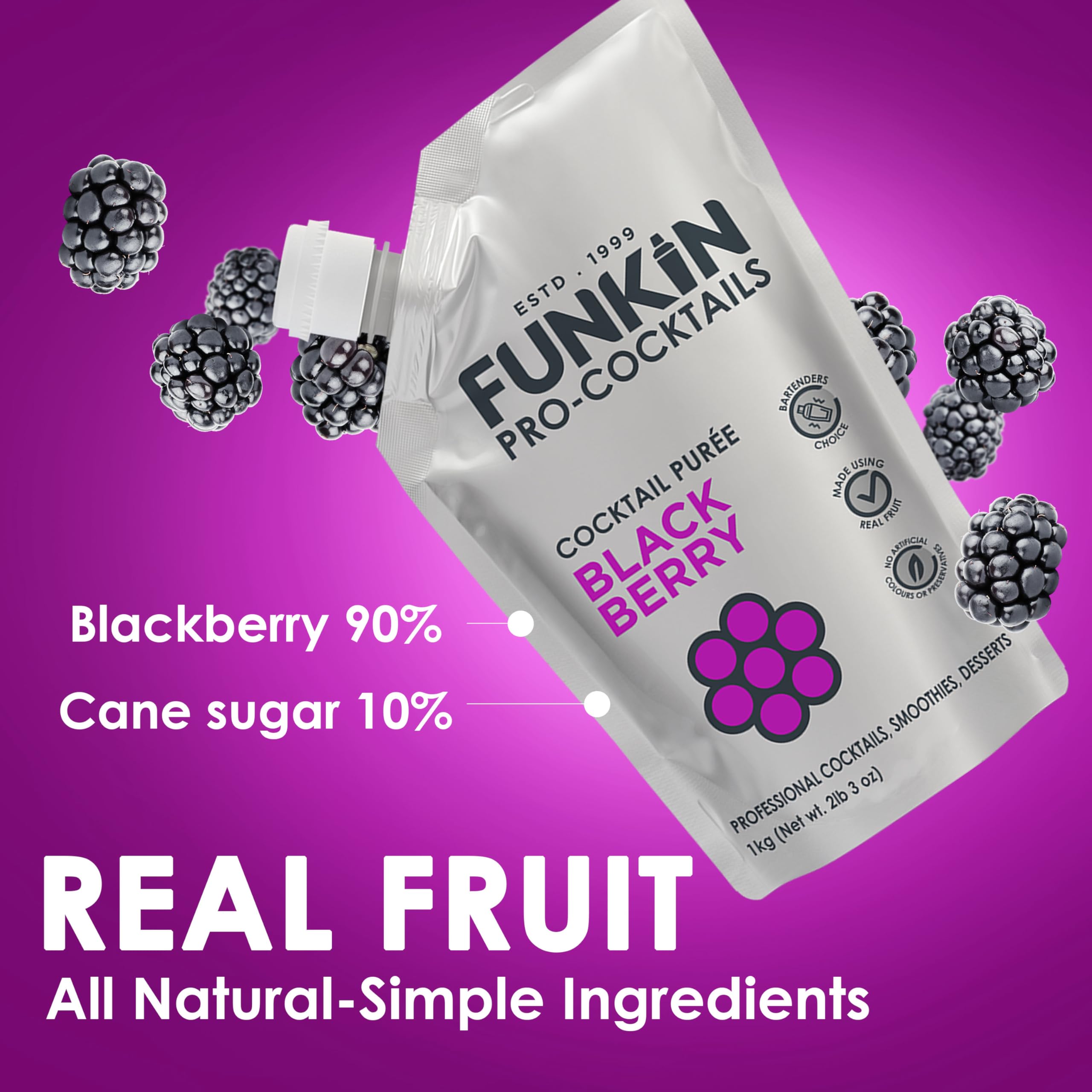 Funkin primer plano de textura cremosa de puré que garantiza sabor real