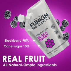 Funkin primer plano de textura cremosa de puré que garantiza sabor real