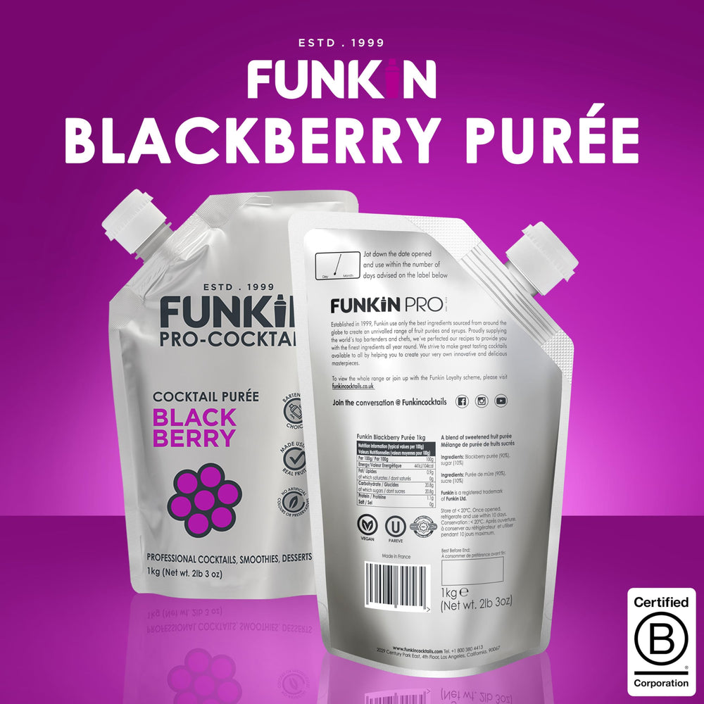 Funkin smoothie con puré de mora que aporta fruta real y consistencia