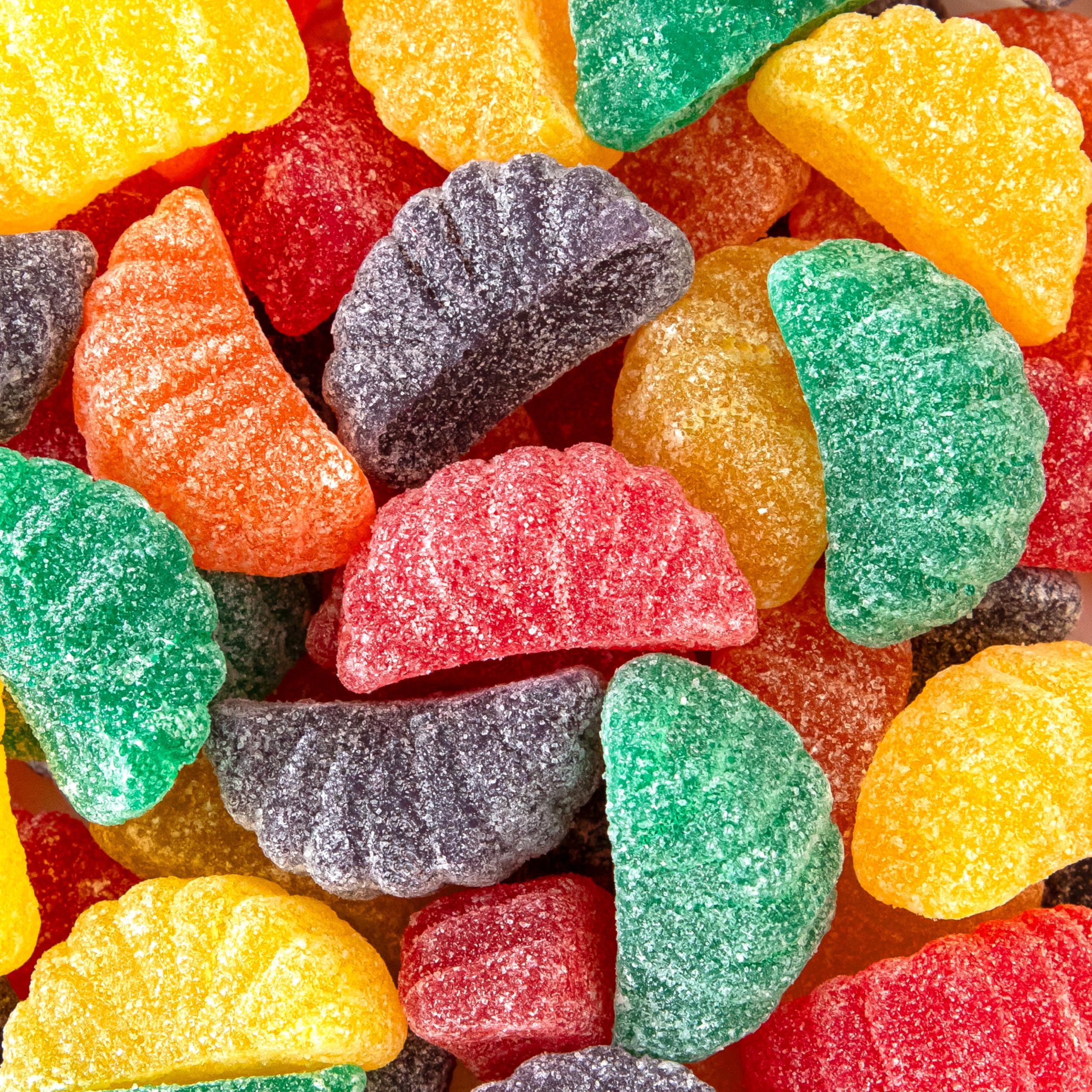 FUNTASTY frente del empaque mostrando la bolsa de 2 lb y colores vivos