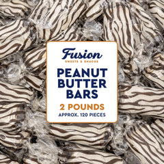 Fusion Sweets And Snacks empaque frontal mostrando 2 libras y frescura